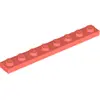 Image de Lego® 1x8 planche 3460 - 10 pièces Corall