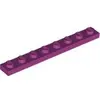 Image de Lego® 1x8 plaque 3460 - 10 pièces magenta