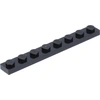 Image de Lego® 1x8 plaque 3460 - 250 pièces noir