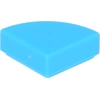 Image de Lego® 1x1 carreaux coin rond 25269 - 100 pi ¨ces bleu azur moyen