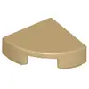 Image de Lego® 1x1 Carreaux coin rond 25269 - 10 pièces beige foncé