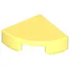 Image de Lego® 1x1 Carreaux coin rond 25269 - 10 pièces jaune clair