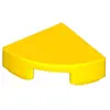 Image de Lego® 1x1 Carreaux coin rond 25269 - 1 pièce jaune