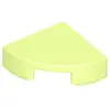 Image de Lego® 1x1 Carreaux coin rond 25269 - 1 pièce jaune-vert