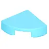 Image de Lego® 1x1 carreau coin rond 25269 - 1 pièce bleu azur moyen