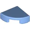Image de Lego® 1x1 Carreaux coin rond 25269 - 1 pièce bleu moyen