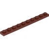 Image de Lego® 1x10 plaques 4477 - 10 pièces rouge-brun