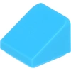 Image de Lego® 1x1 brique inclinée 30° x 1 x 1 x 2/3 54200 - 100 pièces bleu azur moyen