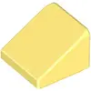 Image de Lego® 1x1 brique inclinée 30° x 1 x 1 x 2/3 54200 - 10 pièces jaune clair