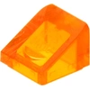 Image de Lego® 1x1 Brique inclinée 30° x 1 x 1 x 1 x 2/3 54200 - 10 pièces Trans - Orange