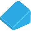 Image de Lego® 1x1 brique inclinée 30° x 1 x 1 x 2/3 54200 - 1 pièce bleu azur foncé