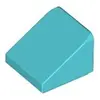 Image de Lego® 1x1 brique inclinée 30° x 1 x 1 x 2/3 54200 - 1 pièce bleu azur moyen