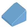 Image de Lego® 1x1 brique inclinée 30° x 1 x 1 x 2/3 54200 - 1 pièce bleu moyen