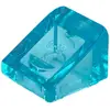 Image de Lego® 1x1 brique inclinée 30° x 1 x 1 x 2/3 54200 - 1 pièce Trans - Bleu clair