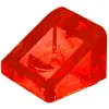Image de Lego® 1x1 Brique inclinée 30° x 1 x 1 x 1 x 2/3 54200 - 1 pièce Trans - Rouge