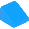 Image de Lego® 1x1 brique inclinée 30° x 1 x 1 x 2/3 54200 - 250 pièces bleu azur foncé