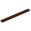 Image de Lego® 1x12 plaques 60479 - 10 pièces rouge-brun