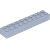 Image de Lego® 2x10 brique 3006 gris clair bleuté 10 pièces