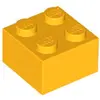 Image de Lego® 2x2 brique 3003 - 10 pièces orange clair