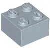 Image de Lego® brique 2x2 3003 - 10 pièces bleu sable
