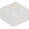 Image de Lego® brique 2x2 3003 - 10 pièces blanc