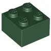 Image de Lego® 2x2 brique 3003 - 1 pièce vert foncé