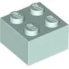Image de Lego® brique 2x2 3003 - 1 pièce Aqua clair