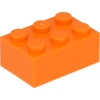 Image de Lego® brique 2x3 3002 - 1 pièce orange