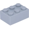 Image de Lego® brique 2x3 3002 - 250 pièces gris clair