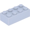 Image de Lego® brique 2x4 3001 - 100 pièces gris bleuté clair
