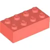 Image de Lego® brique 2x4 3001 - 10 pièces Coral