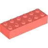 Image de Lego® 2x6 Stein 2456 - 1 Stück Coral