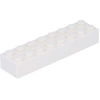 Image de Lego® 2x8 brique 3007 - 10 pièces blanc