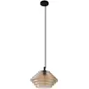 Image de Suspension En Verre À Intensité Variable 'orliana' En Verre Pour Salon & Salle À Manger
