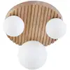 Image de Plafonnier À Intensité Variable 'mori' En Bois Pour Salon & Salle À Manger