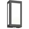 Image de Applique murale CMD 67/BM en acier inoxydable anthracite, IP44, E27, avec détecteur de mouvement
