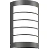 Image de CMD 16/1 Applique murale en acier inoxydable anthracite IP44 E27 verre opale