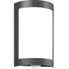 Image de CMD 16/3/BM Applique murale en acier inoxydable anthracite IP44 E27 avec détecteur de mouvement