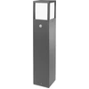 Image de CMD 9018 Lampadaire extérieur aluminium anthracite IP54 E27 hauteur 65cm avec détecteur de mouvement