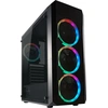 Image de LC Power Gaming 703B Quad-Lux - Midi Tower - ATX - ohne Netzteil - Schwarz - USB/Audio
