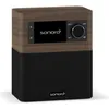 Image de sonoro Stream SO-4110-101-WB noyer/noir Radio Internet DAB+ (WLAN, Bluetooth, USB, boîtier protégé contre les projections d'eau, télécommande étanche, mode podcast)