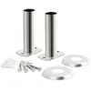 Image de Support D'Échelle De Piscine En Inox Zelsius 40 Mm Kit De Montage Pour Échelle De Piscine Avec Tube À Bride Douille Pour Échelle De Piscine Support D'Échelle À Bride Stable, Accessoires De Pisci