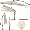Image de Parasol Ø 350 Cm En Polyester Et Housse De Protection, Beige