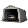 Image de TOOLPORT Tente-garage carport 3,3 x 4,8m d'élevage abri agricole tente de stockage bâche 800 N armature solide gris
