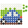 Image de EDUPLAY 120-236 Plaques à boutons, 1000 boutons & 10 plaques avec boîte de rangement, multicolore, 1010 pièces (1 set)
