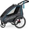 Image de Qeridoo QUPA 1 - Remorque à vélo pour enfant (1 enfant), couleur : bleu