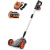 Image de FUXTEC FX-E1RMEH20-SET Tondeuse à gazon compacte à une main avec batterie 4Ah et chargeur, 22cm de largeur, hauteur réglable, 300W