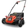 Image de FUXTEC Scarificateur électrique FX-EV320ECO - Largeur de travail 32cm | Aérateur de gazon 1300 W | Réglages de profondeur de -12 à +10 mm | Bac de ramassage 40 L