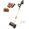 Image de FUXTEC, déneigeuse électrique FX-E1SCH20SET | Direction de l'éjection réglable à 60° | Largeur de travail de 31 cm | Portée d'éjection de 5 mètres | Inclus : batterie et chargeur