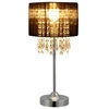 Image de Lampe de table noir [40 cm x Ø20 cm] Lampe de table cristal Textile Lampe [lux.pro]